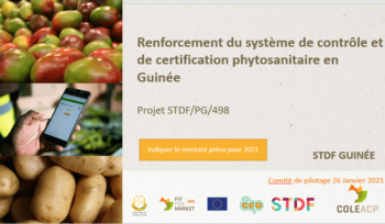 renforcement du système de contrôle et de certification phytosanitaire