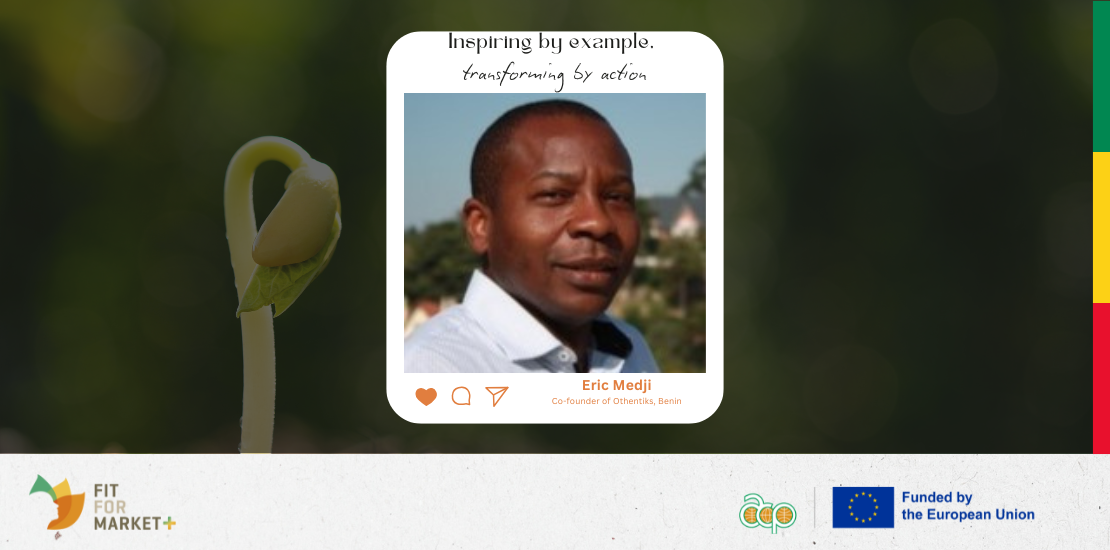 Eric Medji, co-founder of Othentiks, local fruit juice producer